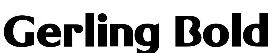 Gerling Bold cкачати шрифт безкоштовно